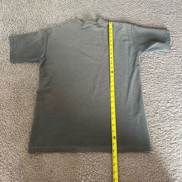 Vintage Bugle Boy Striped T Shirt Grey Black Mens‎ Size Medium Y2K 90s - Picture 6 of 6